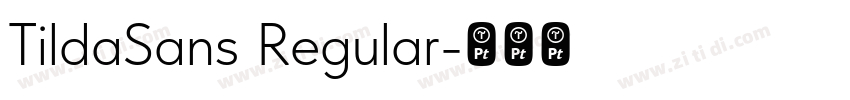 TildaSans Regular字体转换
